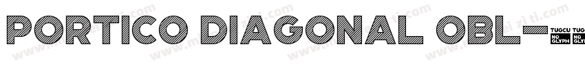 Portico Diagonal Obl字体转换